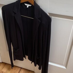 CAbi Elegant Black Women's Blazer rayon spandex terrific material